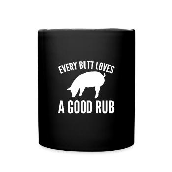 BBQ - Tasse einfarbig - Schwarz - Vorne