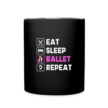 Ballett Ballett-Tänzerin - Tasse einfarbig - Schwarz - Vorne