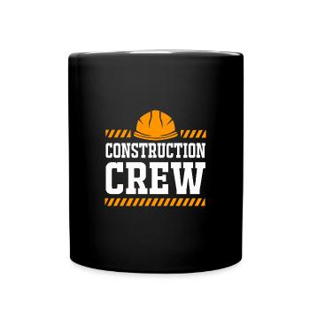 Construction worker construction site - Full Colour Mug - black - Front