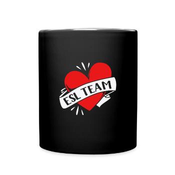 Englischlehrerin Englisch Lehrer - Tasse einfarbig - Schwarz - Vorne