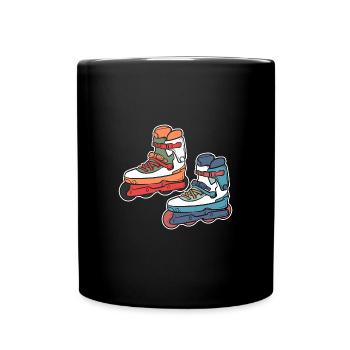 Patins à roulettes Patins à roues alignées - Mug uni - noir - Devant