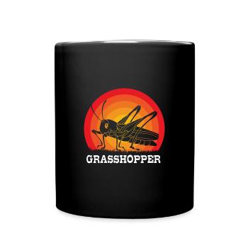 Grasshopper grasshopper - Full Colour Mug - black - Front