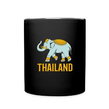 Thaïlande - Mug uni - noir - Devant