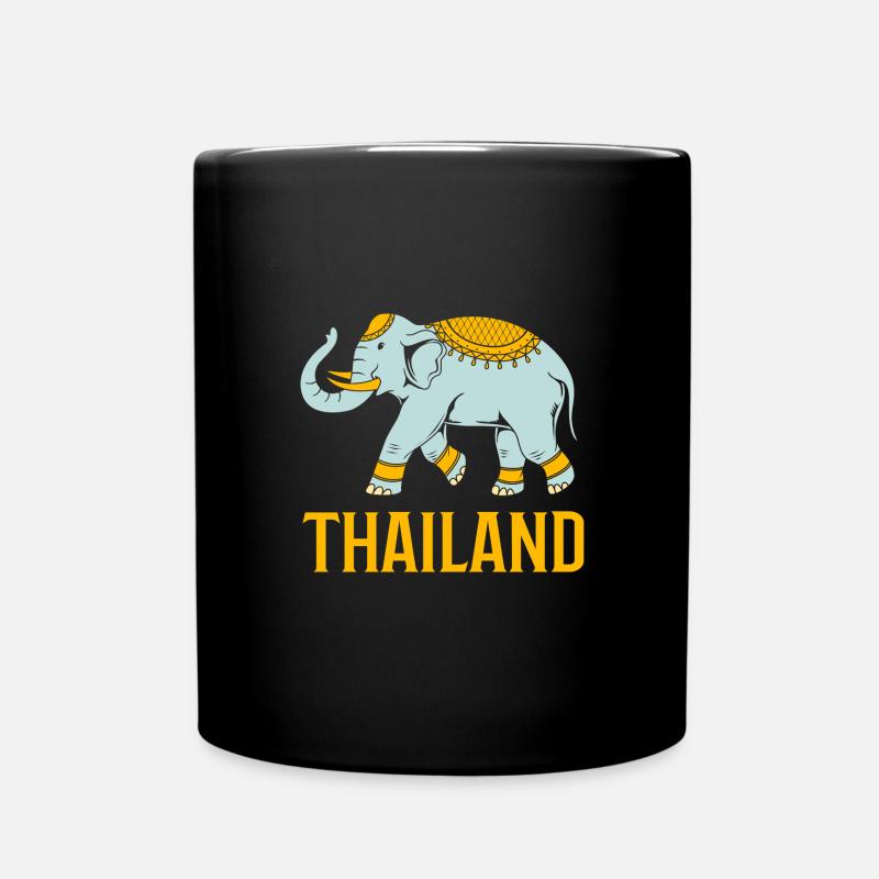 Thailand - Tasse einfarbig - Schwarz