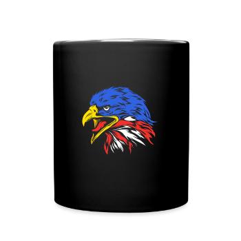 Fourth of July National Colors National Day United States - Full Colour Mug - black - Front