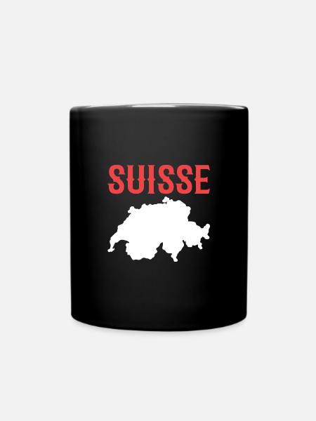Schweiz Schweizer Schweizerdeutsch - Tasse einfarbig - Schwarz
