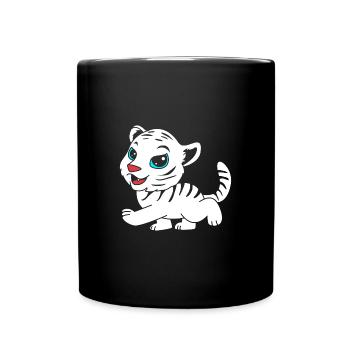 White Tiger - Full Colour Mug - black - Front