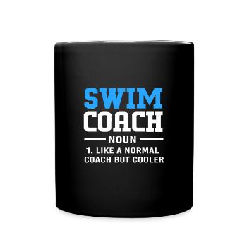 Natation Nageurs Piscine Moniteurs de natation - Mug uni - noir - Devant