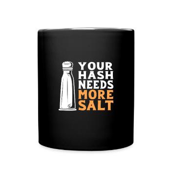 Cybersecurity Cyber Programmer Hacker - Full Colour Mug - black - Front