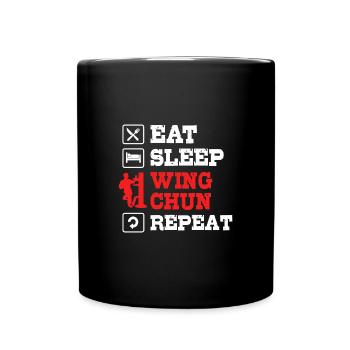Wing Chun - Full Colour Mug - black - Front