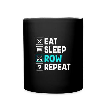 Rowing Team Rowing Rowing Rowing Boat Rowers - Full Colour Mug - black - Front