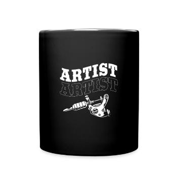 Tattoo Künstler Tätowierer Tätowiert Tätowierung - Tasse einfarbig - Schwarz - Vorne