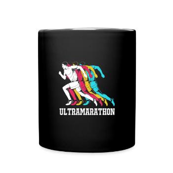Trailrunning - Tasse einfarbig - Schwarz - Vorne