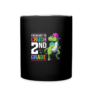 2. Klasse - Tasse einfarbig - Schwarz - Vorne