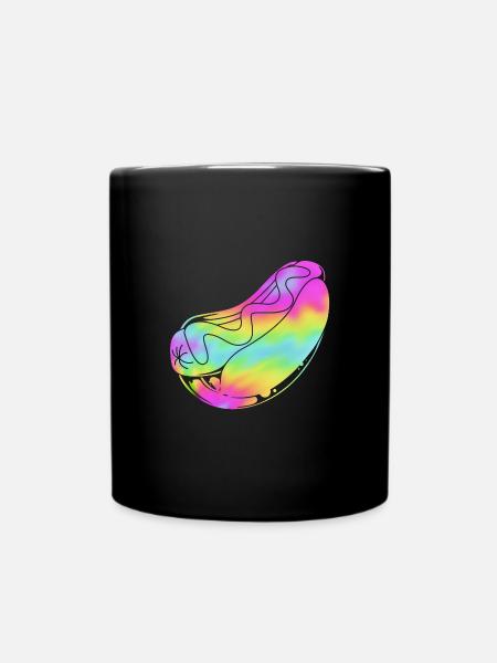 Hot Dog Snack - Full Colour Mug - black