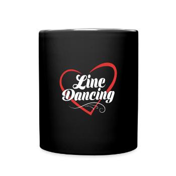 Linedance - Tasse einfarbig - Schwarz - Vorne