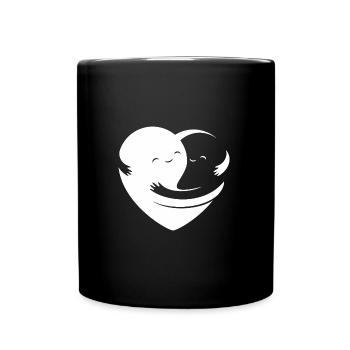amour - amour - Mug uni - noir - Devant