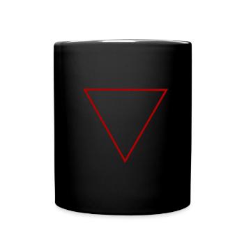 Motif Triangle - Mug uni - noir - Devant