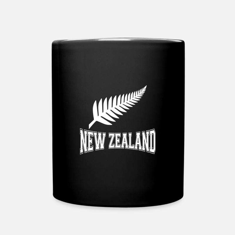New Zealand - Tasse einfarbig - Schwarz