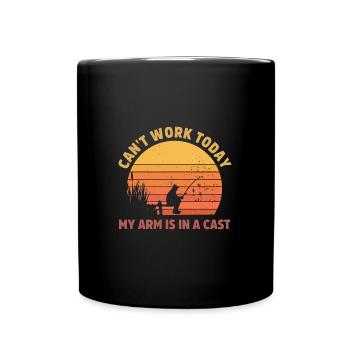 Pêcheur Drôle pêche Pêche à la mouche Poisson - Mug uni - noir - Devant