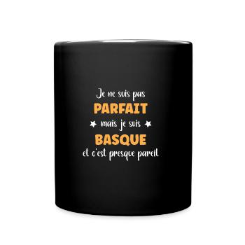 basque parfait - Mug uni - noir - Devant