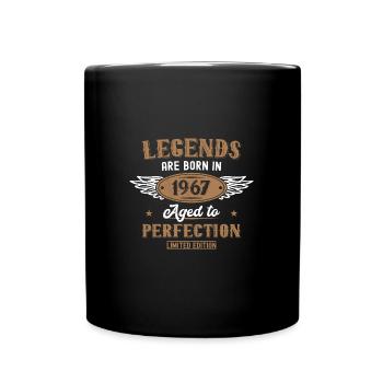 56 Birthday Gift Man Woman 1967 Born - Full Colour Mug - black - Front
