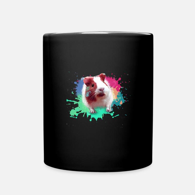 meerschweinchen, graffiti,malerei,bunt - Tasse einfarbig - Schwarz