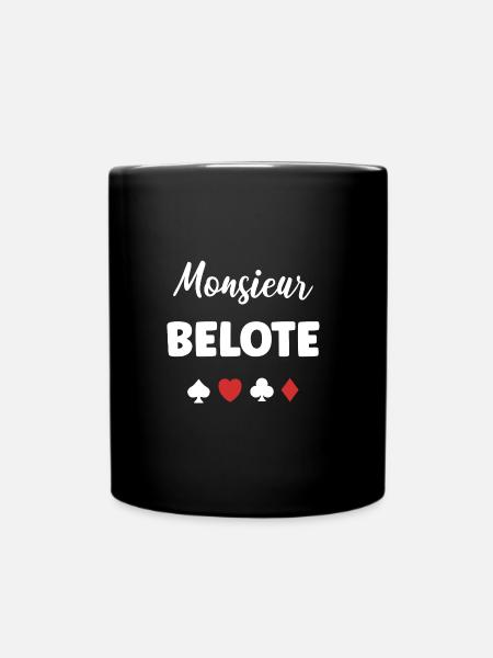 belote - Mug uni - noir