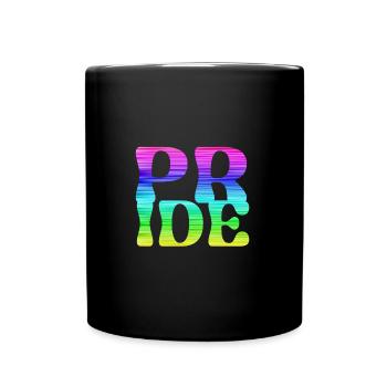 gay pride,pride,rainbow,LGBT - Full Colour Mug - black - Front