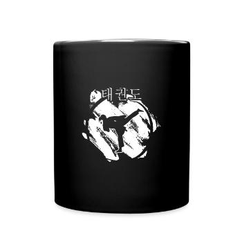 Allkampf Taekwondo-Girl TKD Tae-Kwon-Do Kampfsport - Tasse einfarbig - Schwarz - Vorne
