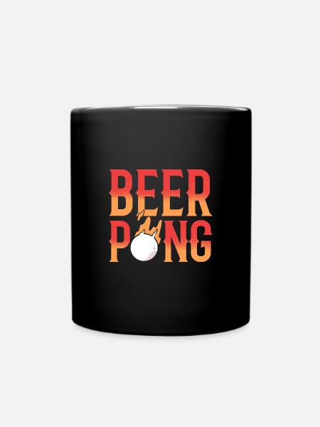 Beerpong Bierpong Bier Pong - Tasse einfarbig - Schwarz