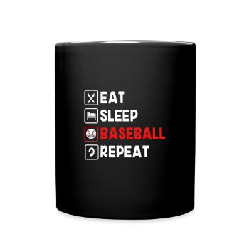 Baseball - Full Colour Mug - black - Front
