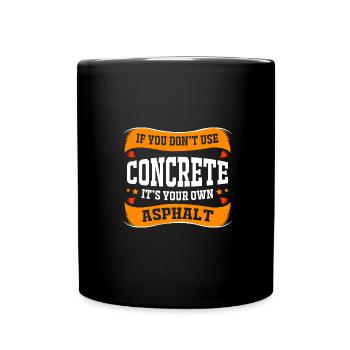 Construction worker construction site - Full Colour Mug - black - Front