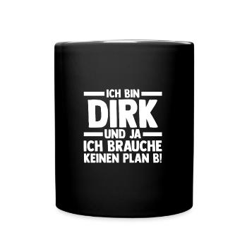 Prénom Dirk - Mug uni - noir - Devant