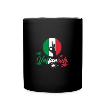 Italie Vaffanculo italien - Mug uni - noir - Devant