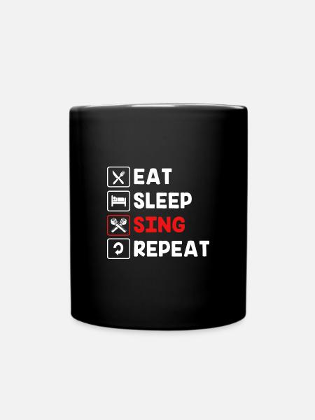 Karaoke - Tasse einfarbig - Schwarz