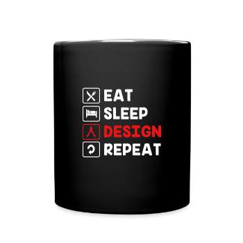 Architektur - Tasse einfarbig - Schwarz - Vorne