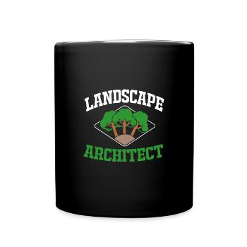 Architektur - Tasse einfarbig - Schwarz - Vorne