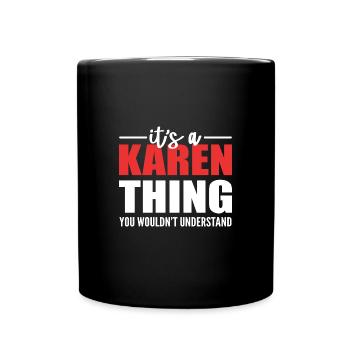 Karen - Tasse einfarbig - Schwarz - Vorne