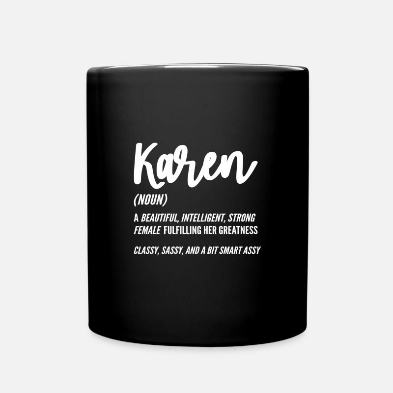 Karen - Tasse einfarbig - Schwarz