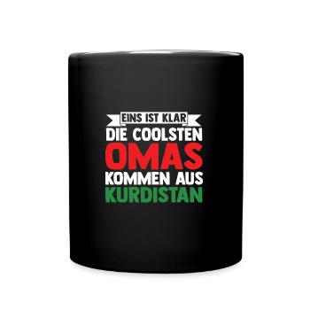 Kurds Grandma Grandmother Kurdistan - Full Colour Mug - black - Front