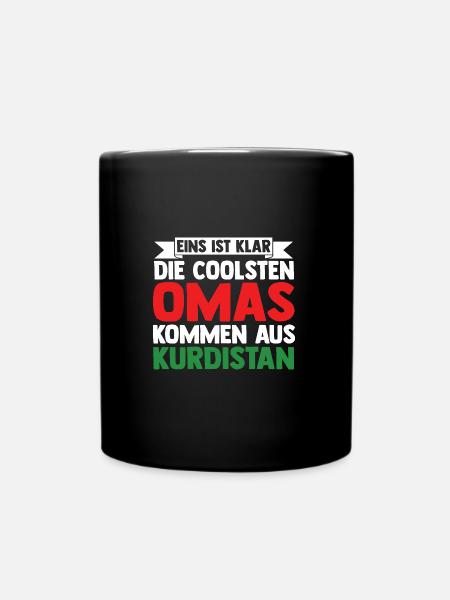 Kurden Oma Großmutter Kurdistan - Tasse einfarbig - Schwarz