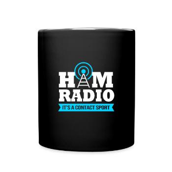 Amateurfunk Radio Antenne - Tasse einfarbig - Schwarz - Vorne