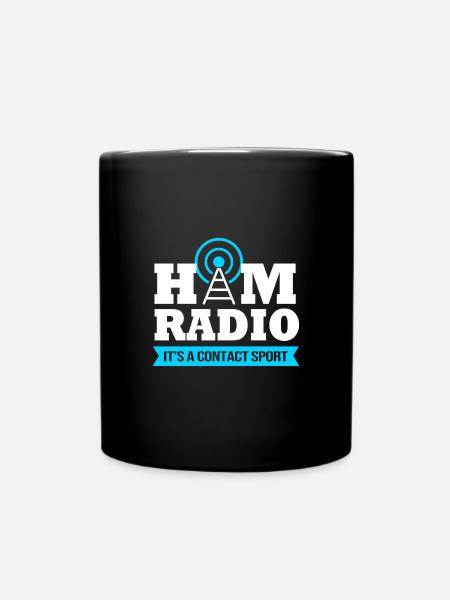 Amateurfunk Radio Antenne - Tasse einfarbig - Schwarz