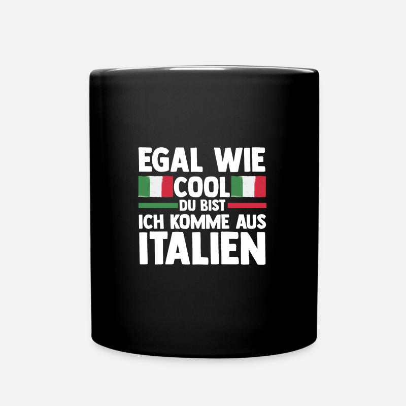 Italiener Italien - Tasse einfarbig - Schwarz