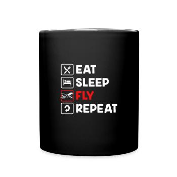 Air traffic controller - Full Colour Mug - black - Front