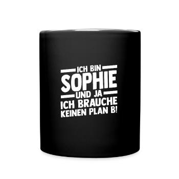 First name Sophie - Full Colour Mug - black - Front