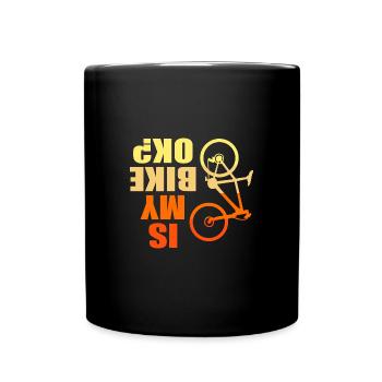 Mountain biking Mountain biking Mountain bikers - Full Colour Mug - black - Front
