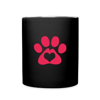 Dog Rescue Animal Rights Animal Rescue Animal Shelter - Full Colour Mug - black - Front