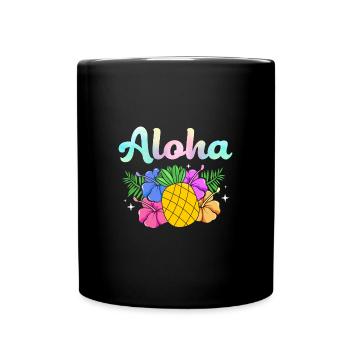Maui Hawaii Hawaiian - Tasse einfarbig - Schwarz - Vorne